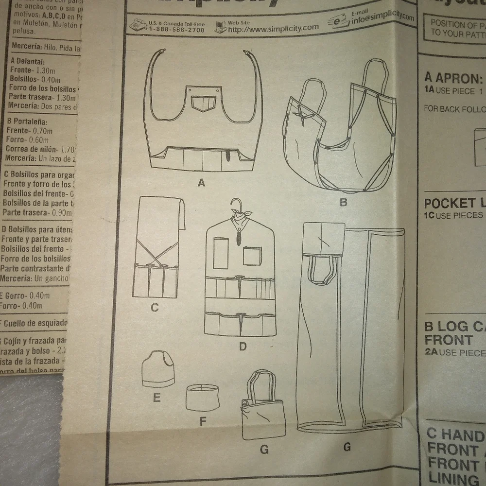 SIMPLICITY 5747 Accessories for Men and more